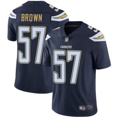 Los Angeles Chargers NFL Football Jatavis Brown Navy Blue Jersey Youth Limited 57 Home Vapor Untouchable